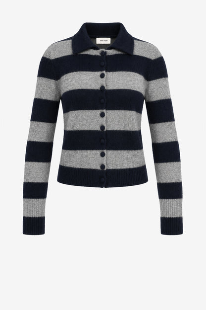 Cardigan Minnie in Grey/Black