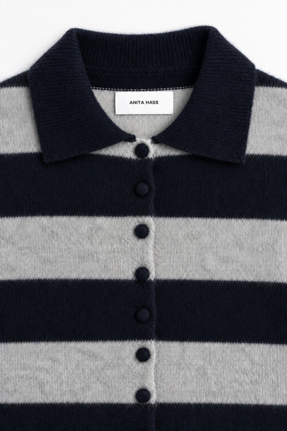 Cardigan Minnie in Grey/Black