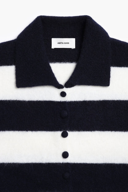 Cardigan Minnie in Navy/Weiß Anita Hass