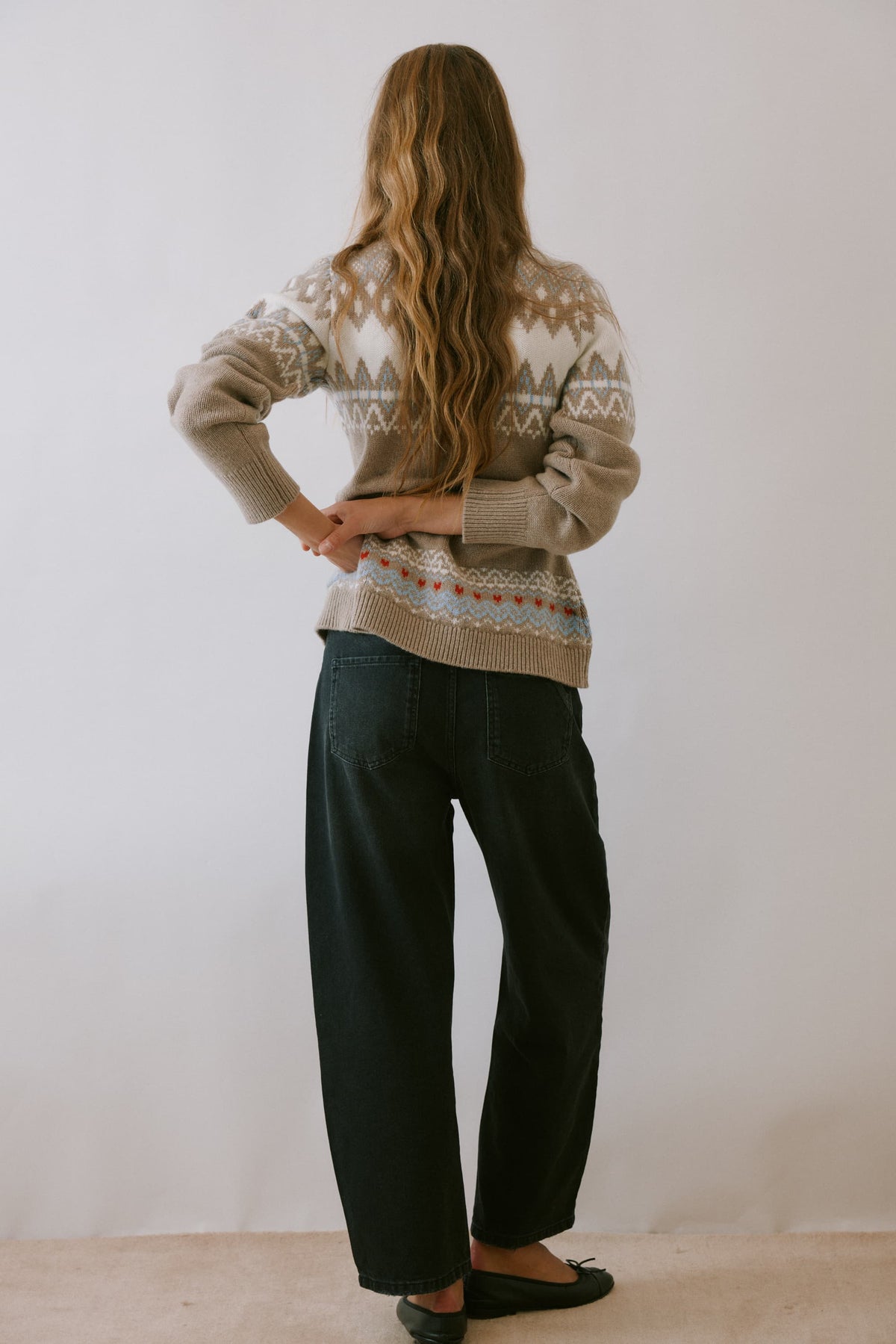 Cardigan Olive in Beige/Cream/Blau Anita Hass