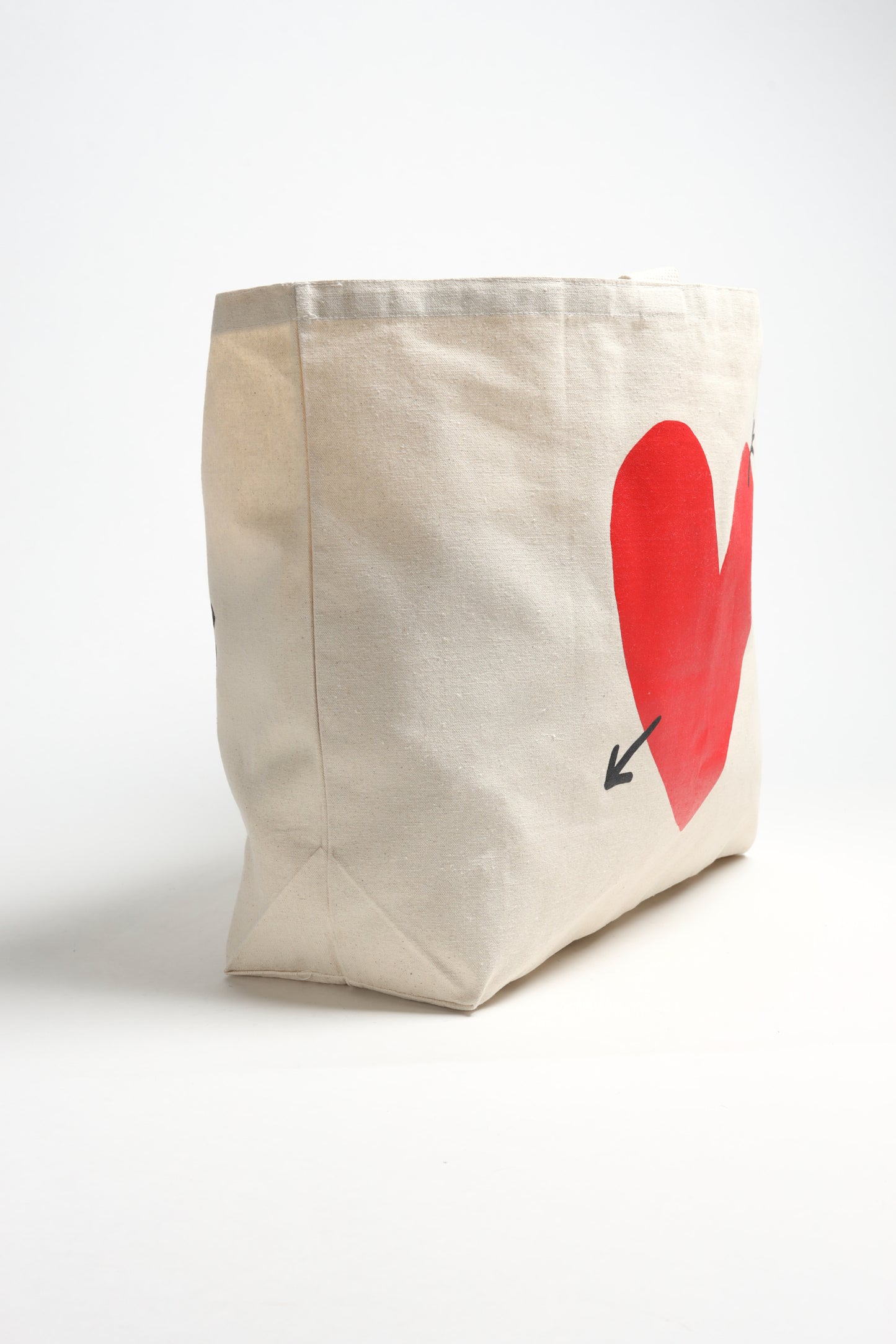 Large Canvas Tote with Heart Logo by Anita Hass - Anita Hass