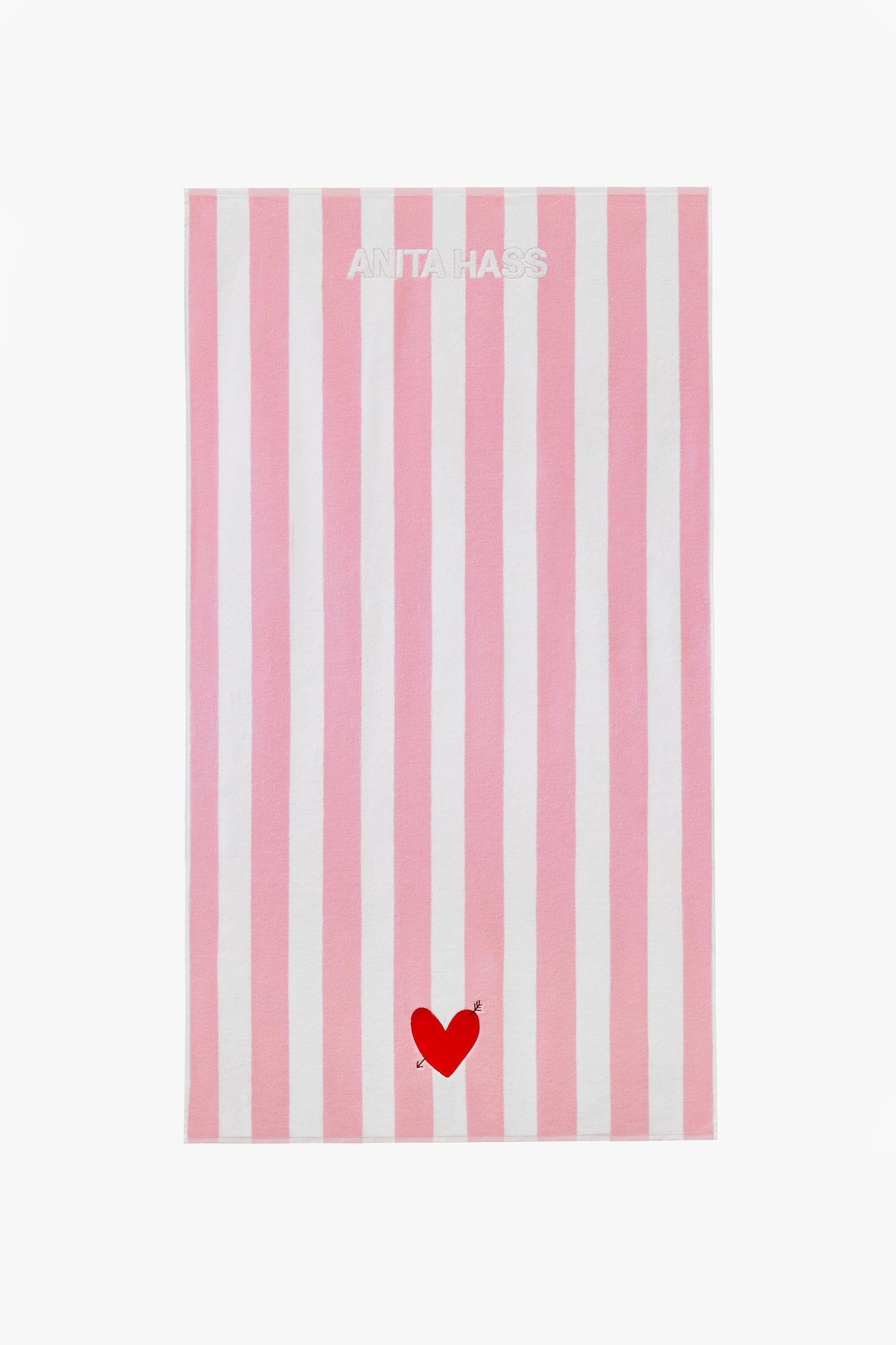 "Heart" Towel in Candy/White by Anita Hass - Anita Hass