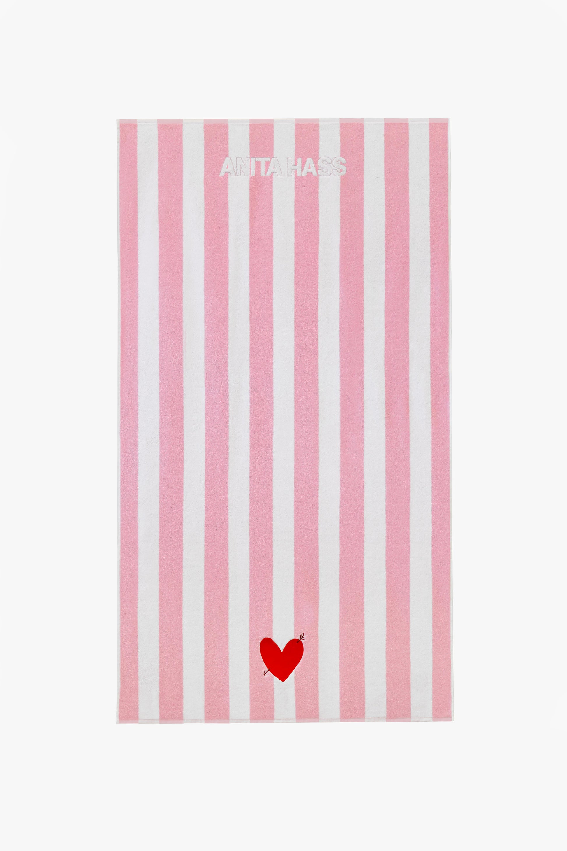 "Heart" Towel in Candy/White by Anita Hass - Anita Hass