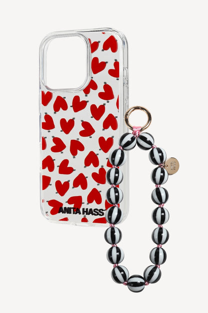 Handy Set 'Heart' in Mirror/Schwarz
