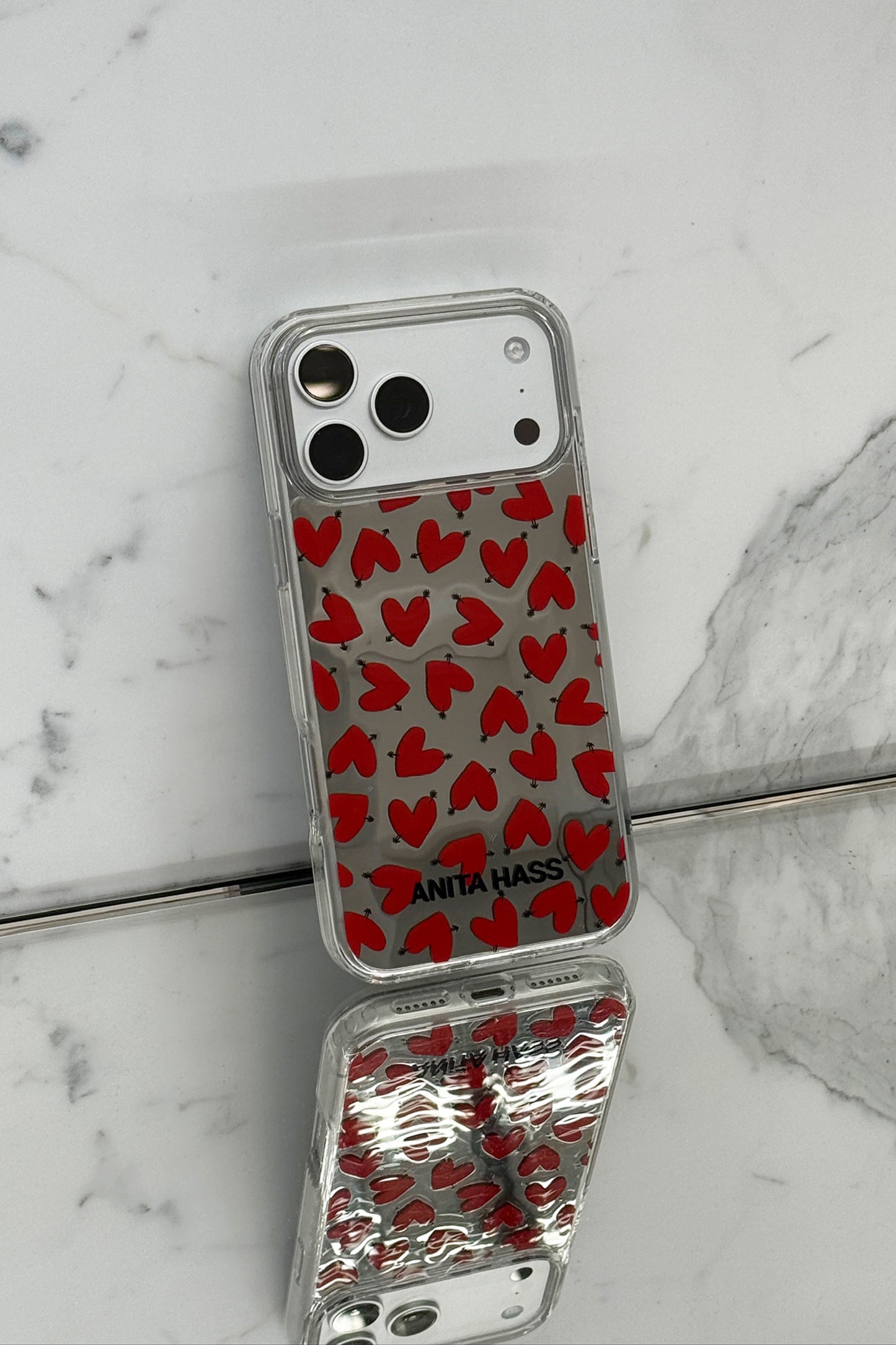 Set di custodie per cellulari “Heart” in versione Mirror
