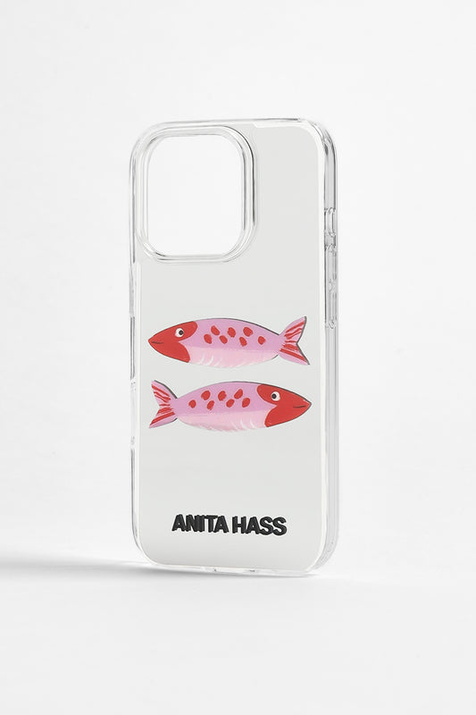 "Fish" Cell Phone Case in Pink/Mirror by Anita Hass - Anita Hass