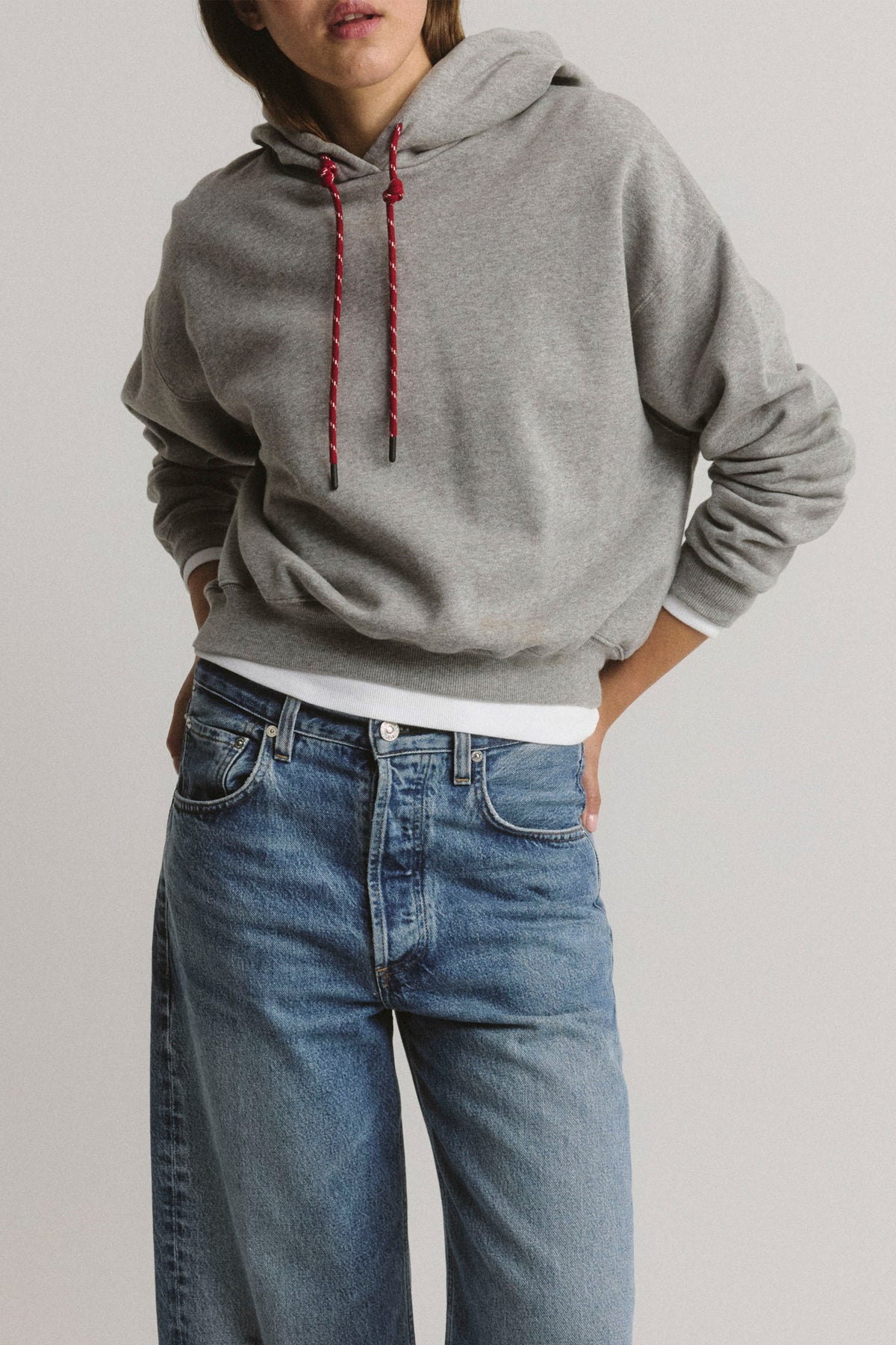 Hoodie Crystal in Melange Grey Anita Hass