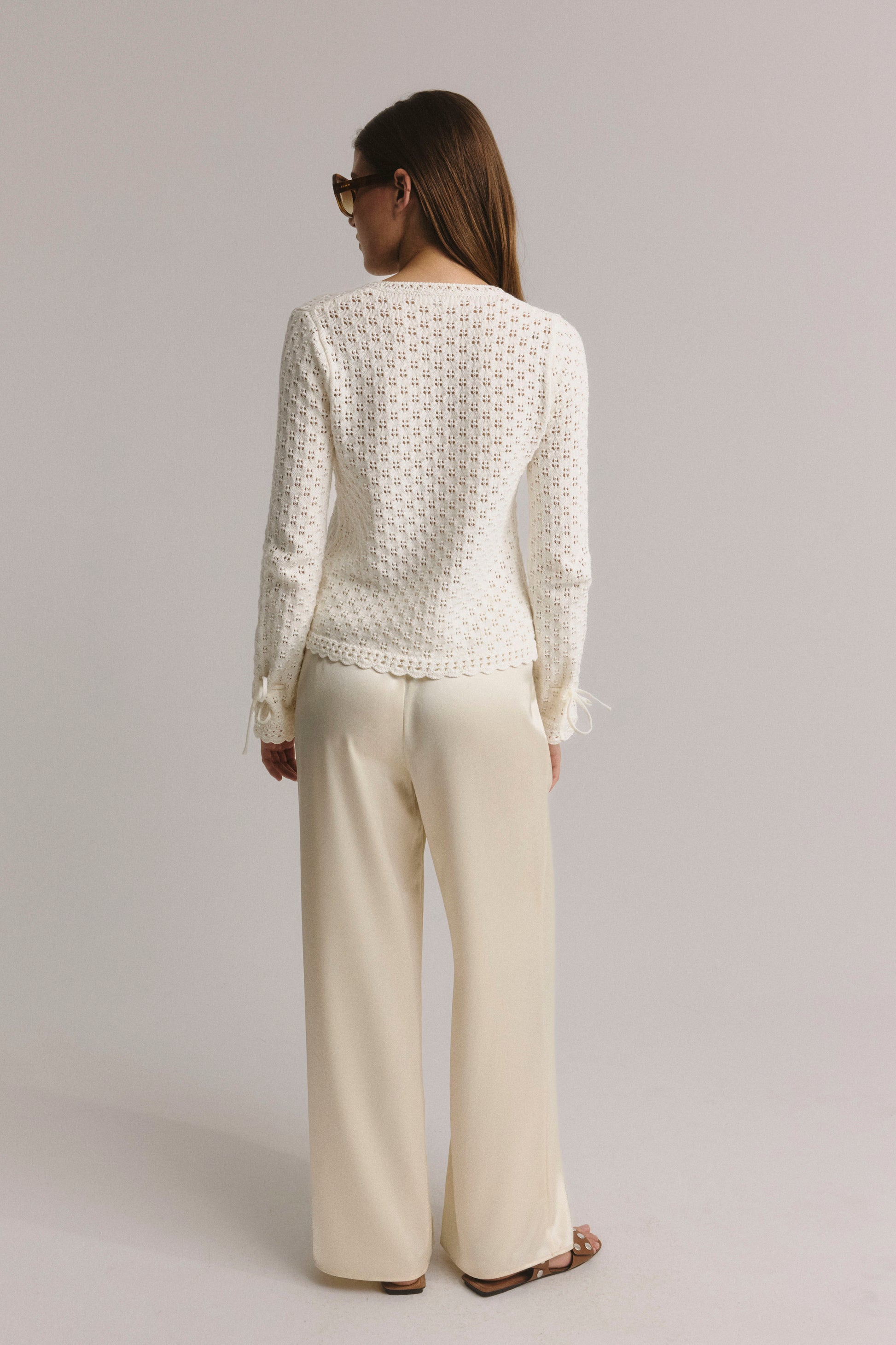 Elegant Flow Pants in Ivory by Anita Hass - Anita Hass