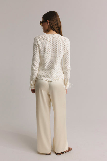Elegant Flow Pants in Ivory by Anita Hass - Anita Hass