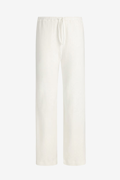 White Pointelle Pants by Anita Hass - Anita Hass