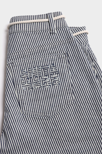 The Barrel Jeans in Blue/White by Anita Hass - Anita Hass