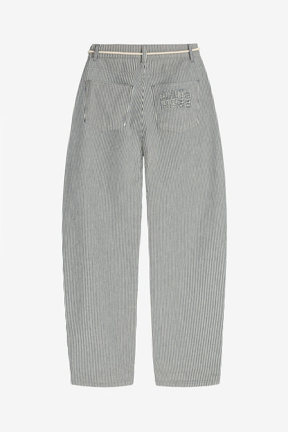 The Barrel Jeans in Blue/White by Anita Hass - Anita Hass