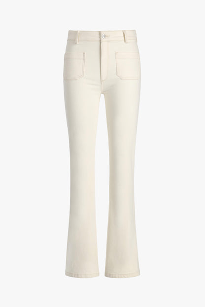 Bootcut Jeans in Ecru by Anita Hass - Anita Hass