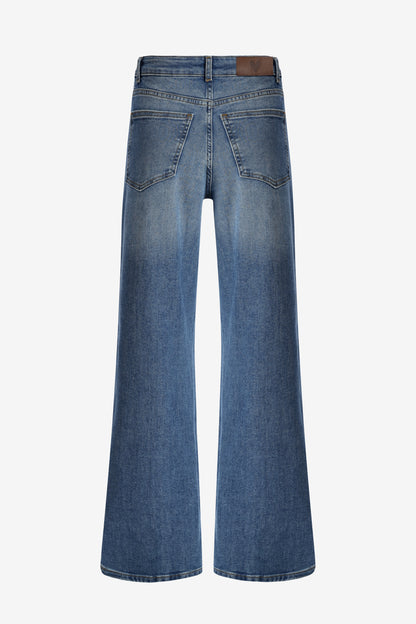 The Wide Leg Jeans in Mid Blue by Anita Hass - Anita Hass