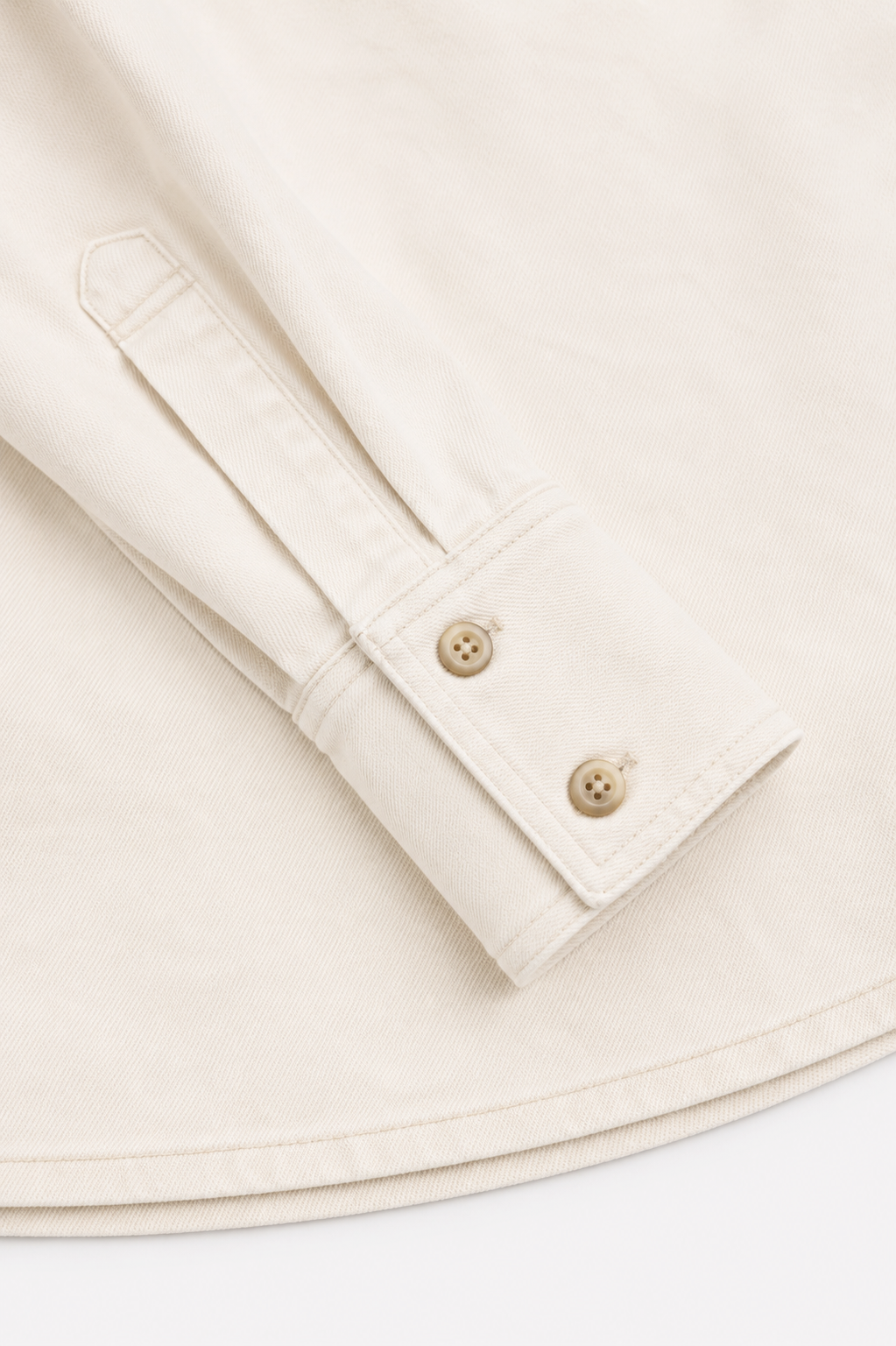 Classic Denim Blouse in Ecru by Anita Hass - Anita Hass