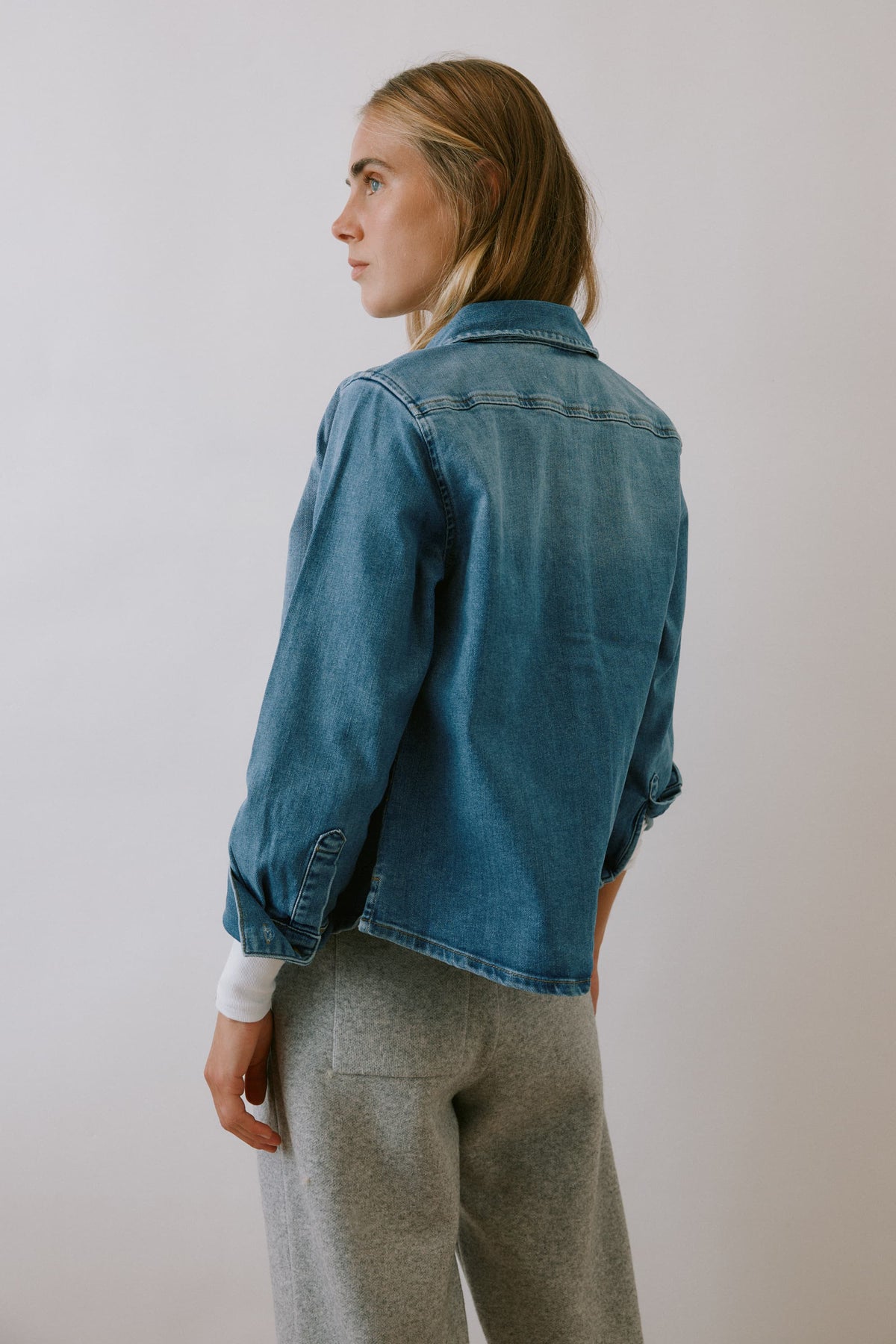 Jeansbluse Classic in Mid Blue Anita Hass