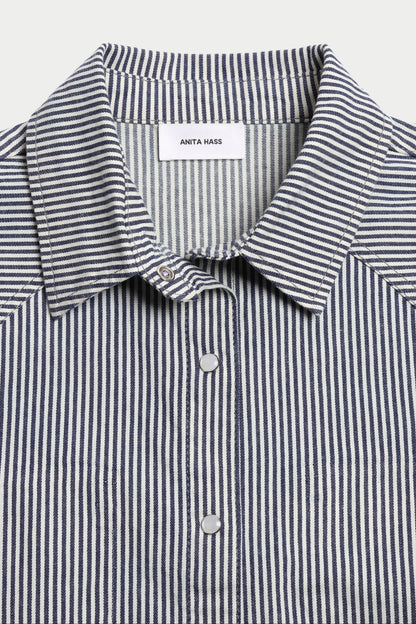 Positano Denim Shirt in Blue/White by Anita Hass - Anita Hass