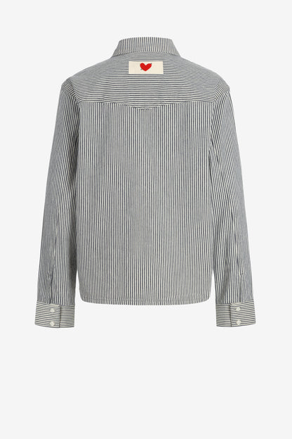 Positano Denim Shirt in Blue/White by Anita Hass - Anita Hass