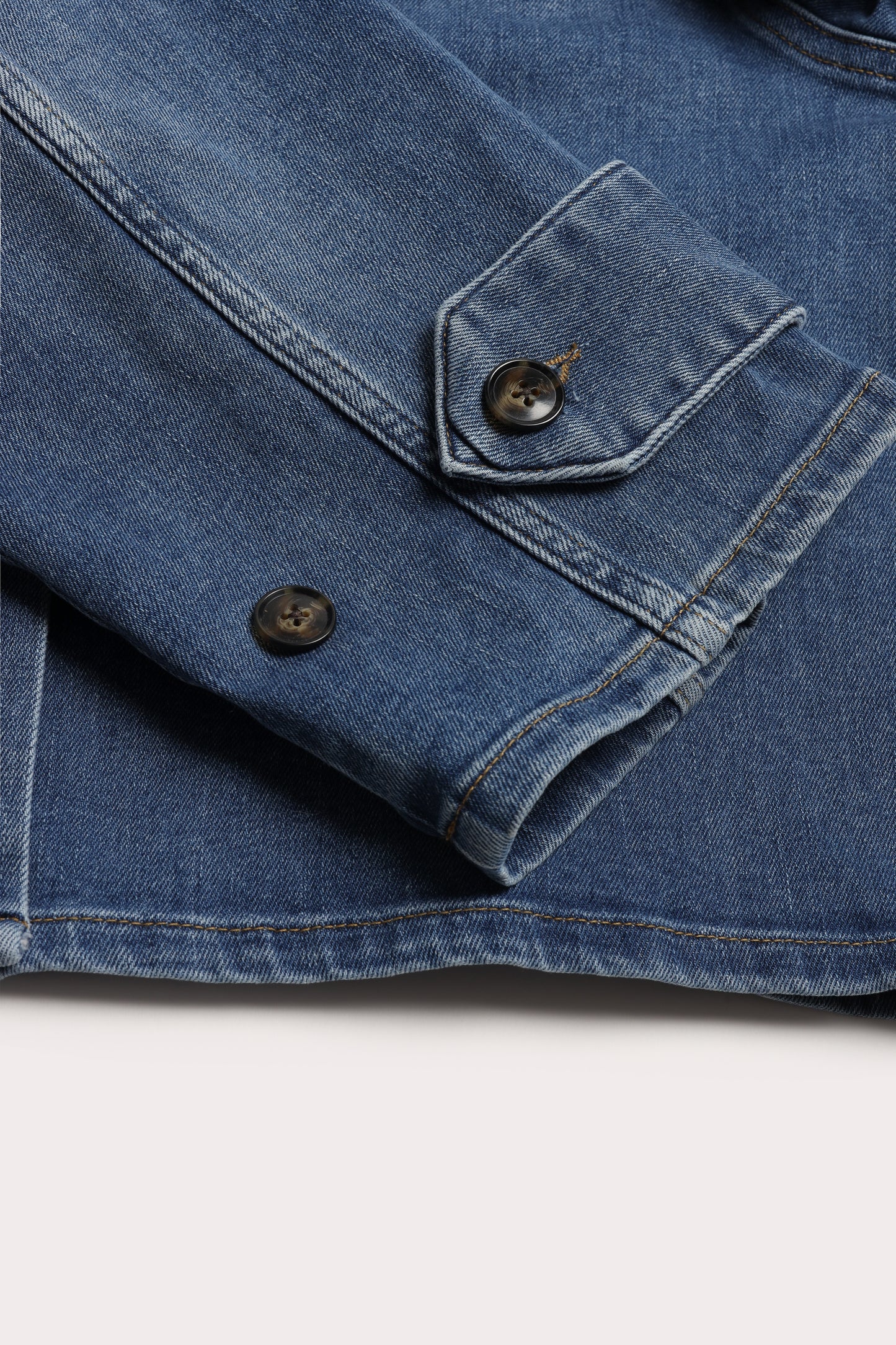 "The Everyday" Denim Jacket in Mid Blue by Anita Hass - Anita Hass