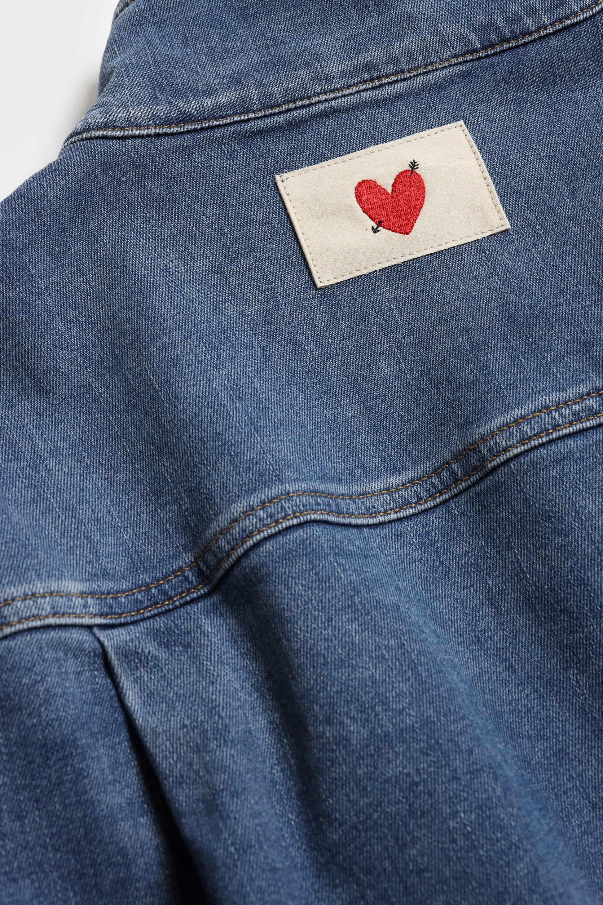 "The Everyday" Denim Jacket in Mid Blue by Anita Hass - Anita Hass