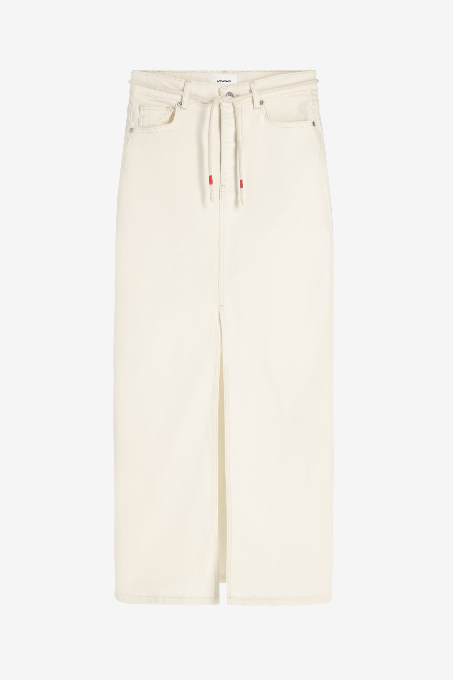 "The Maxi" Denim Skirt in Ecru by Anita Hass - Anita Hass