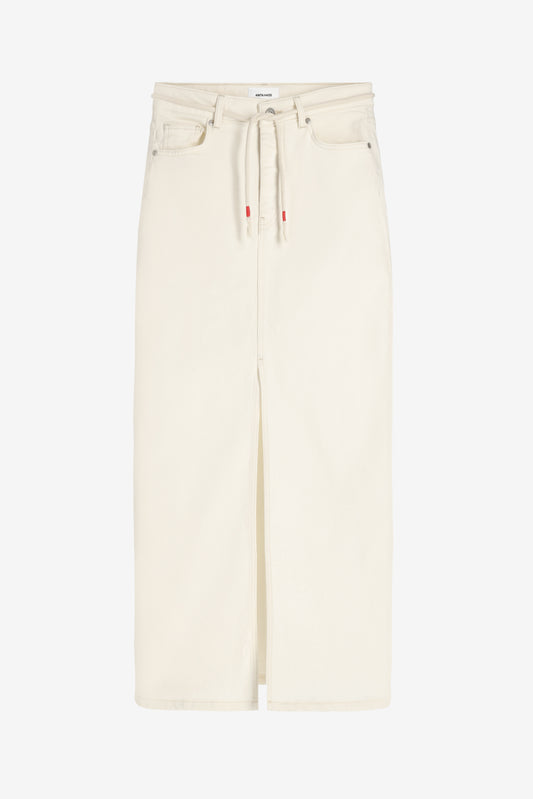"The Maxi" Denim Skirt in Ecru by Anita Hass - Anita Hass