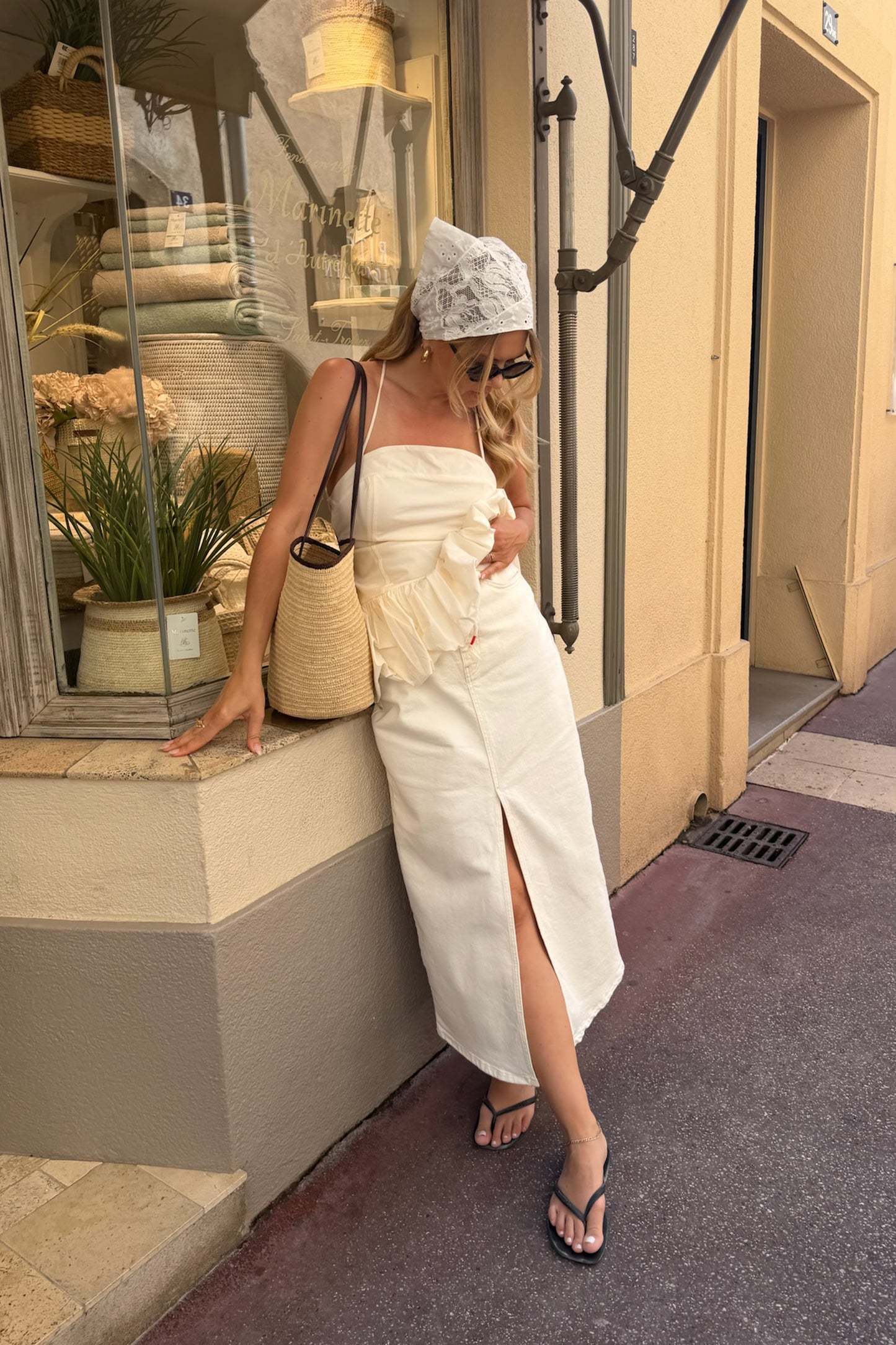 Jeansrock The Maxi in Ecru Anita Hass