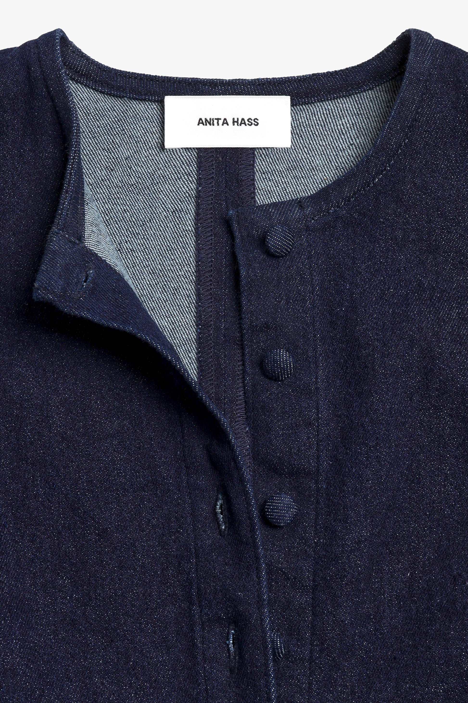 Sunday Brunch Dress in Raw Denim by Anita Hass - Anita Hass