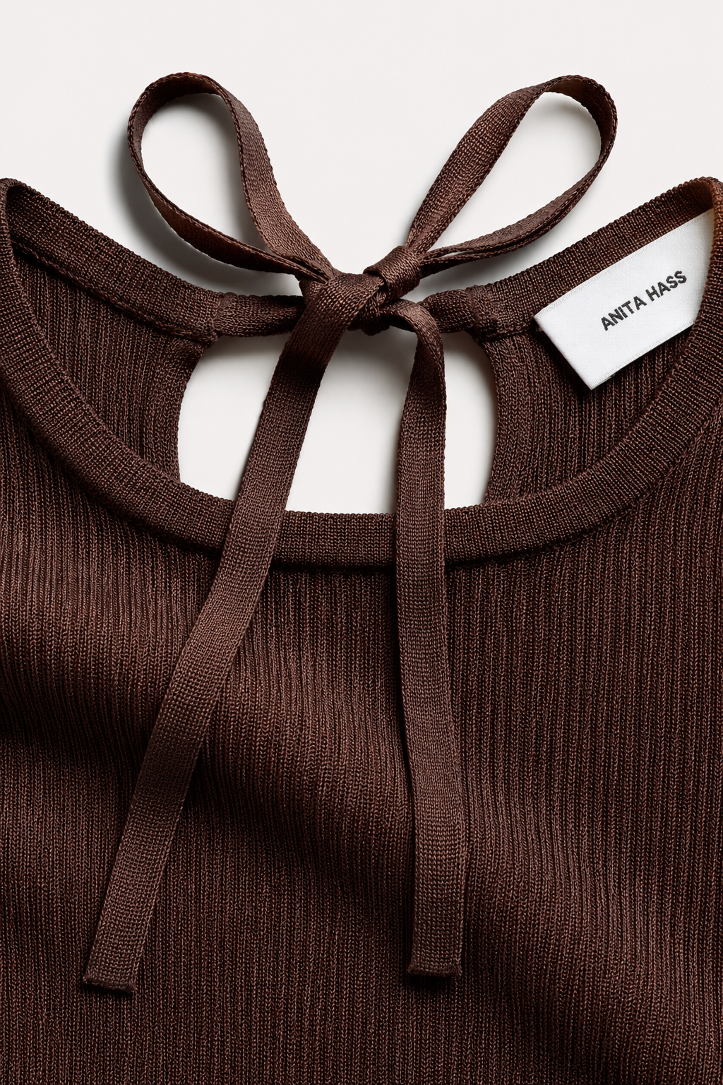 "Sunset Glow" Dress in Brown Lurex by Anita Hass - Anita Hass