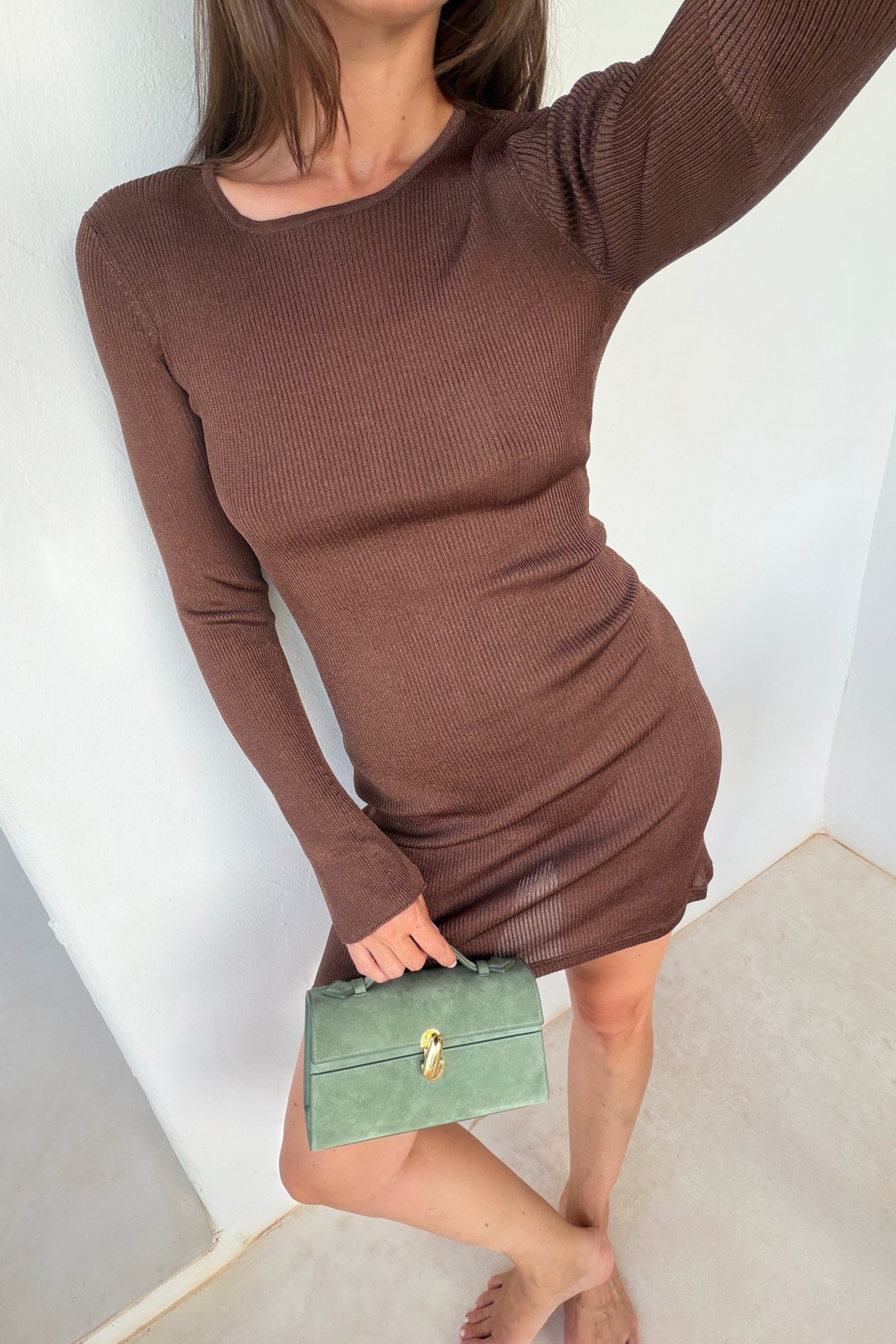 Kleid Sunset Glow in Braun Lurex Anita Hass