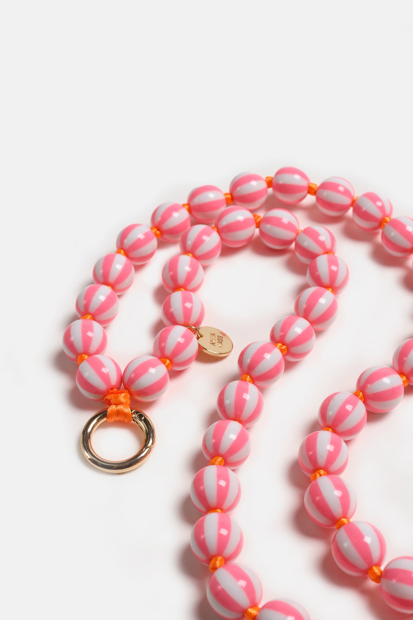 Long "Candy" Cell Phone Chain in Pink by Anita Hass - Anita Hass