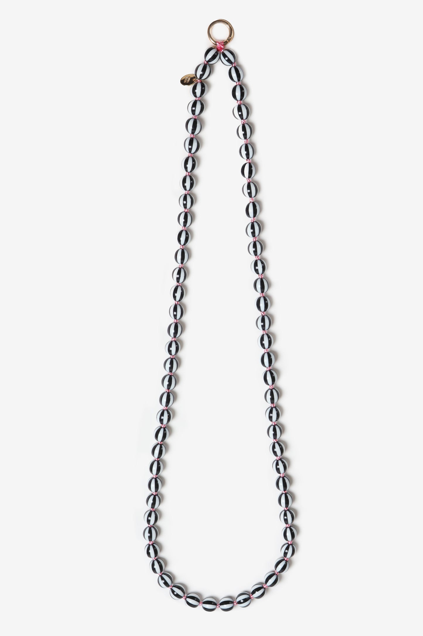 Long "Candy" Cell Phone Chain in Black by Anita Hass - Anita Hass
