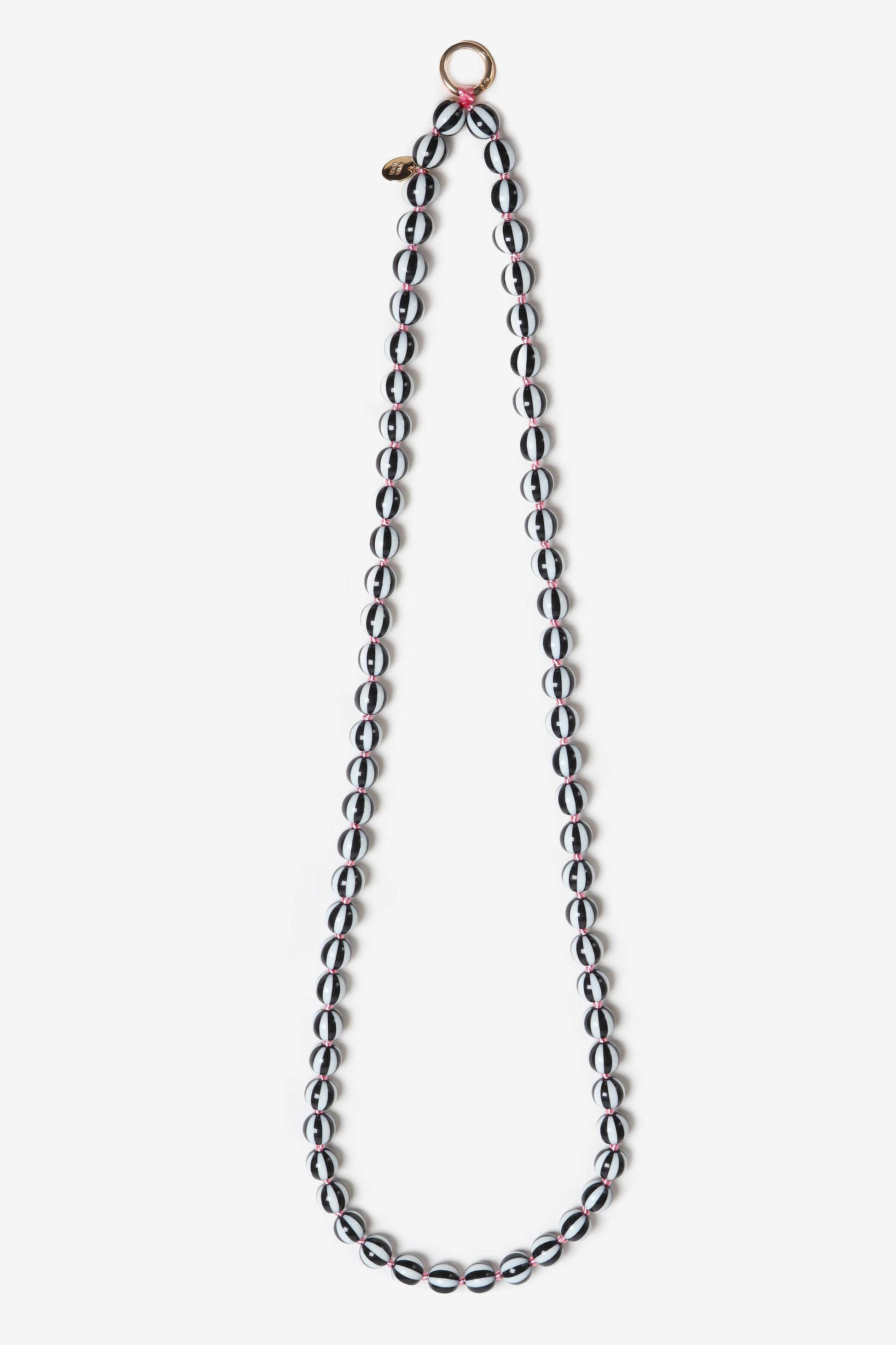 Long "Candy" Cell Phone Chain in Black by Anita Hass - Anita Hass