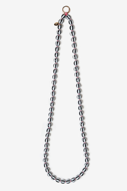 Long "Candy" Cell Phone Chain in Black by Anita Hass - Anita Hass
