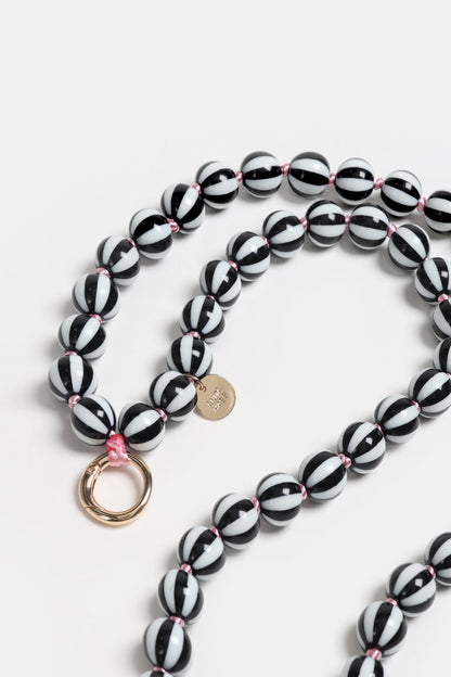 Long "Candy" Cell Phone Chain in Black by Anita Hass - Anita Hass