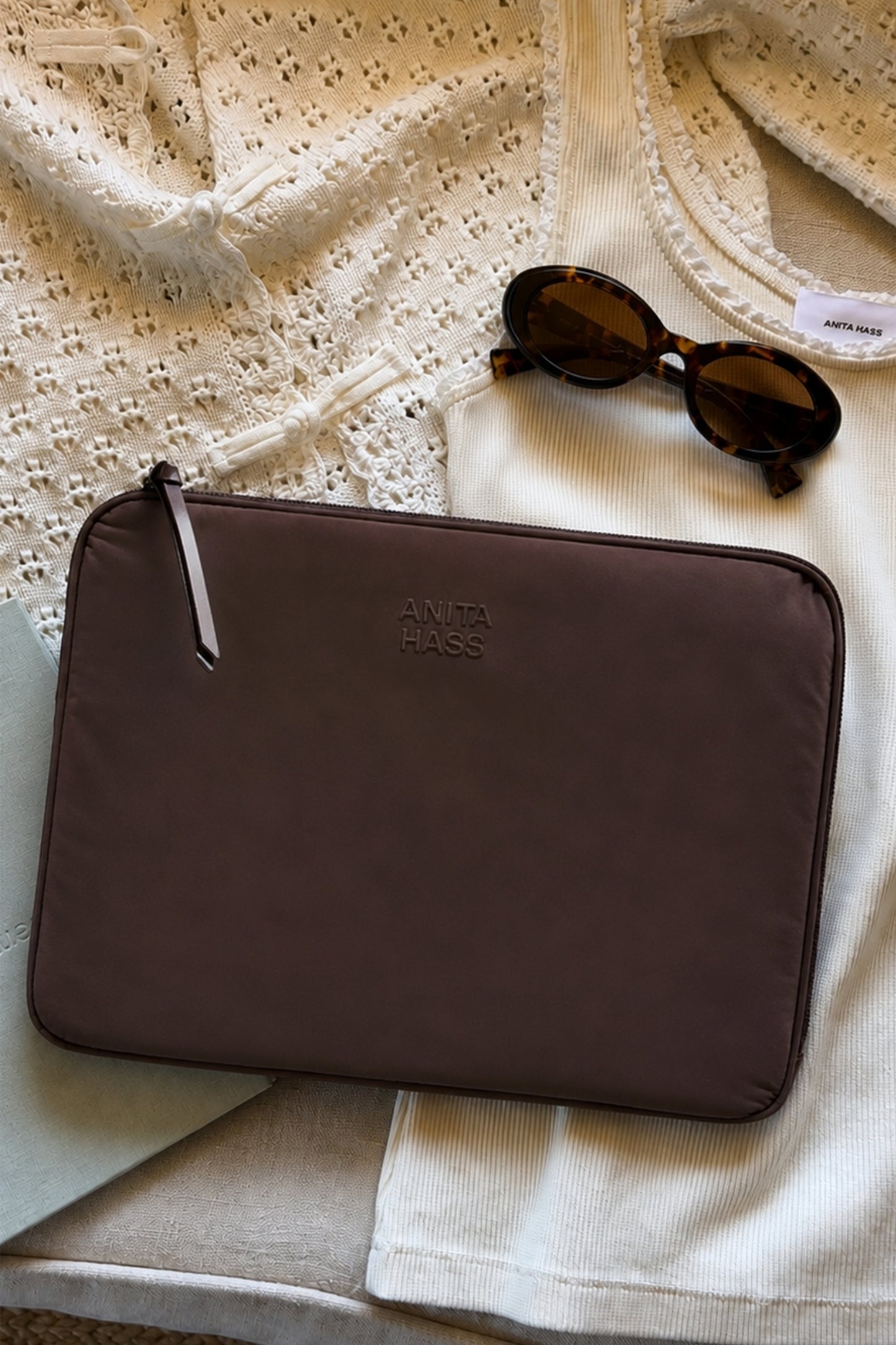 Laptoptasche Keeper in Braun Nylon Anita Hass