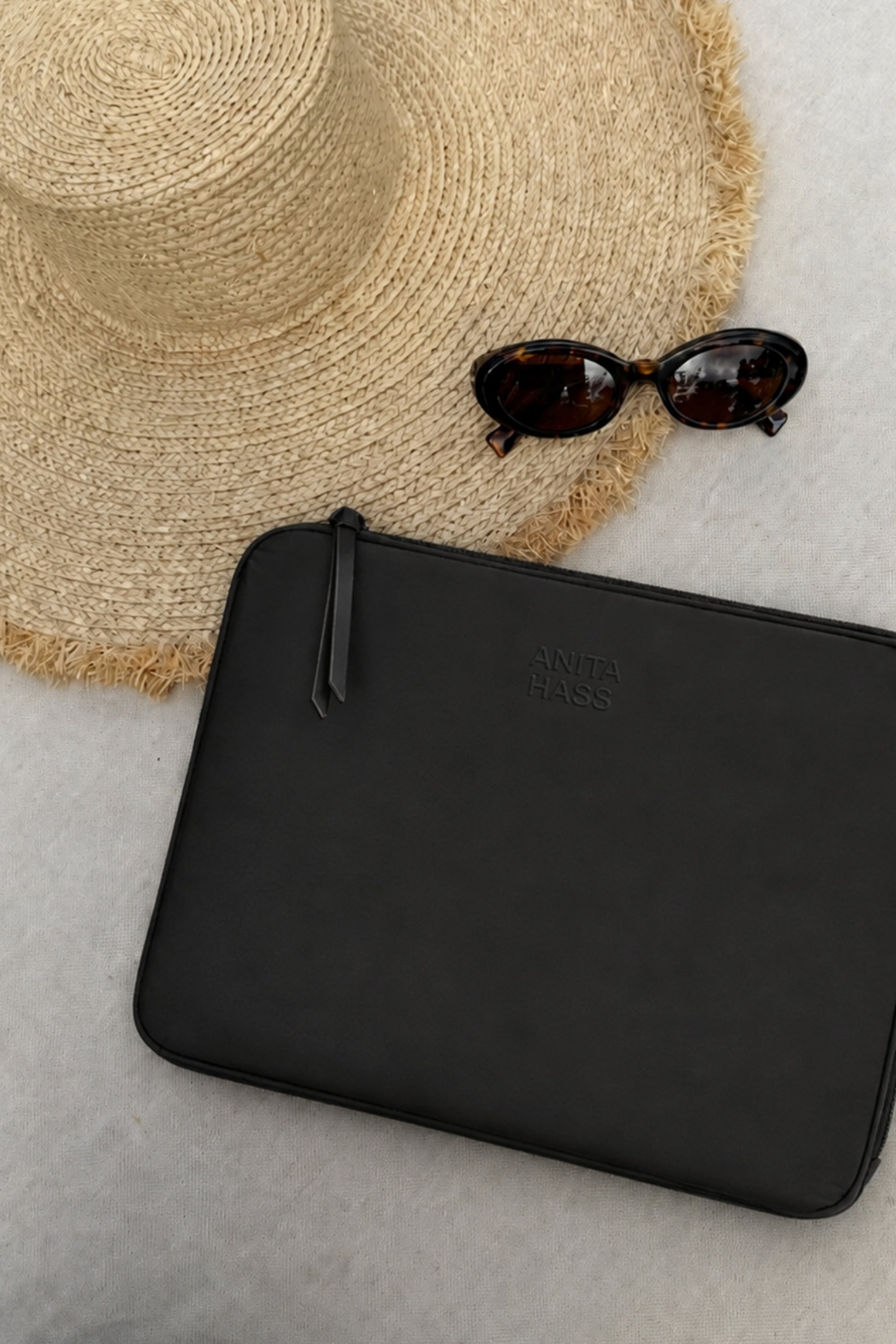 Laptoptasche Keeper in Schwarz Nylon Anita Hass