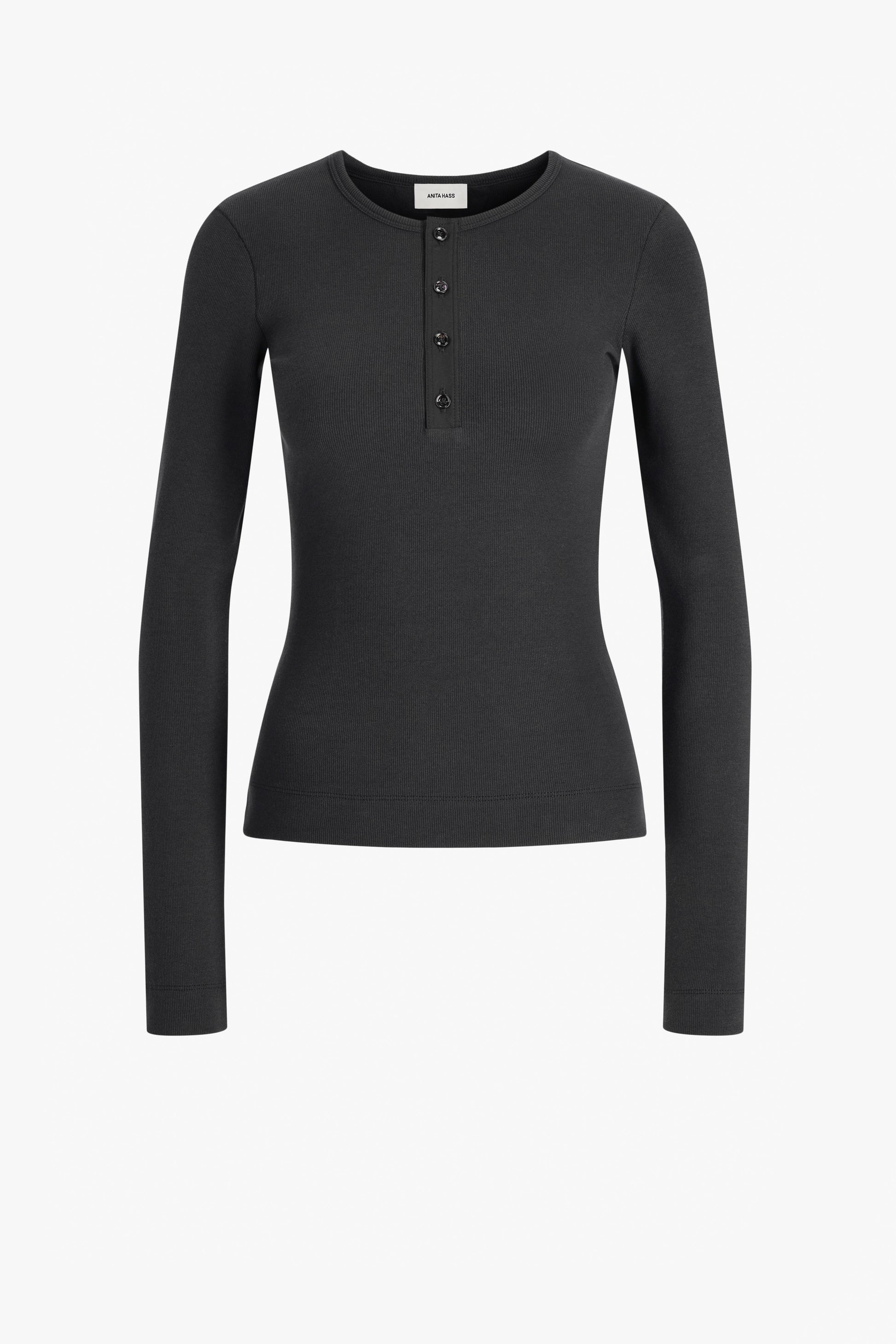 Gale Long-Sleeve Shirt in Black by Anita Hass - Anita Hass