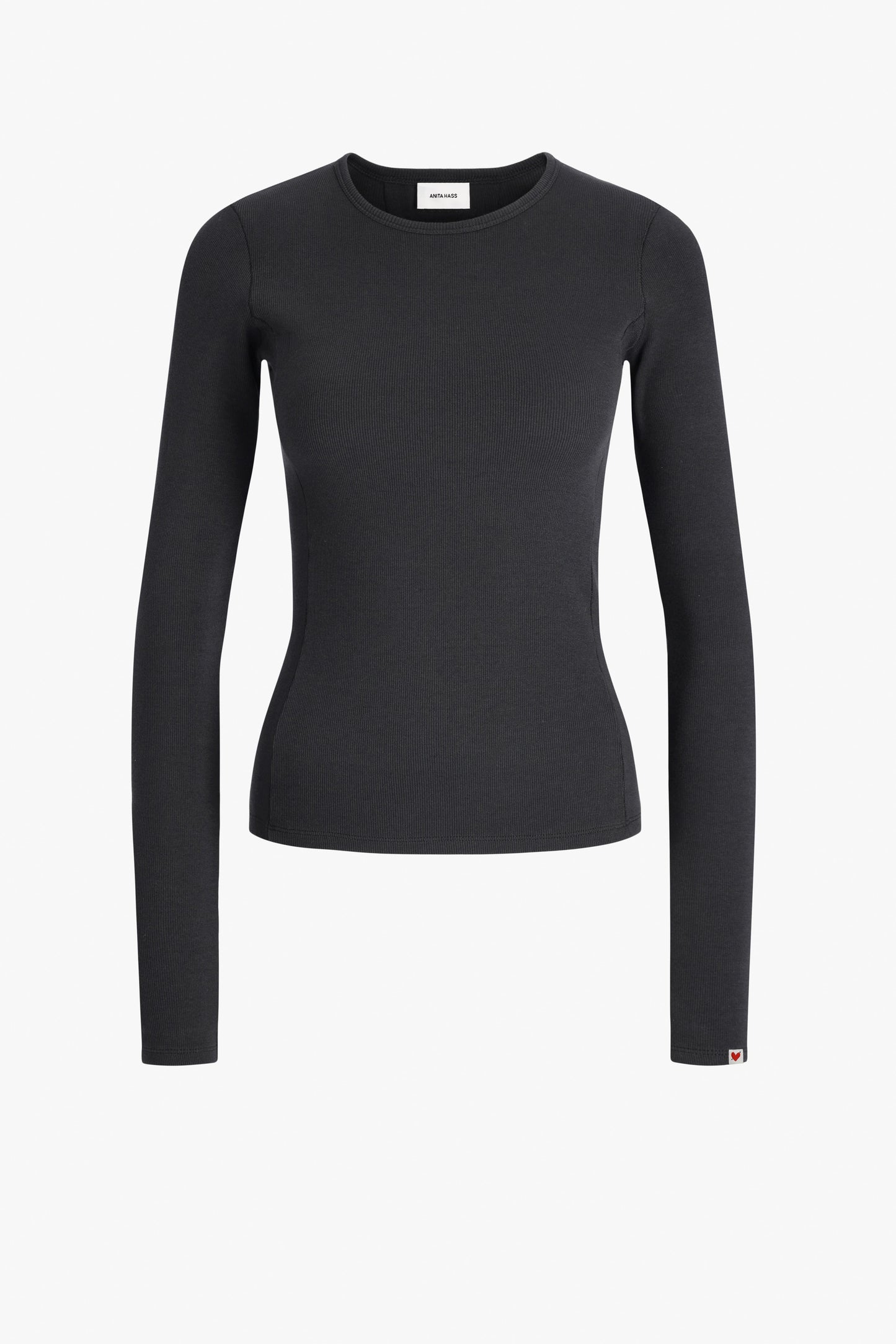 "Splash" Long-Sleeve Top in Black by Anita Hass - Anita Hass