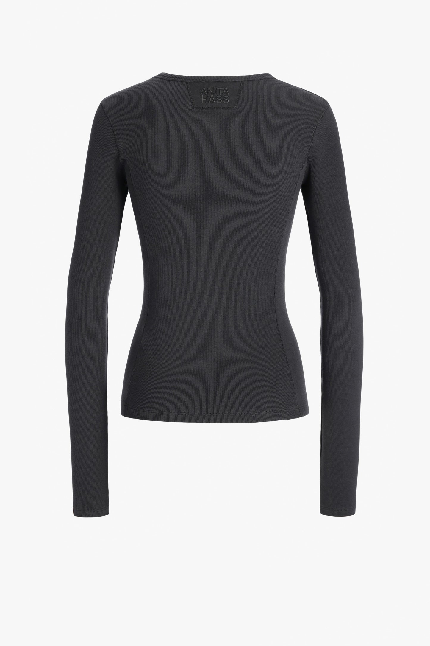 "Splash" Long-Sleeve Top in Black by Anita Hass - Anita Hass