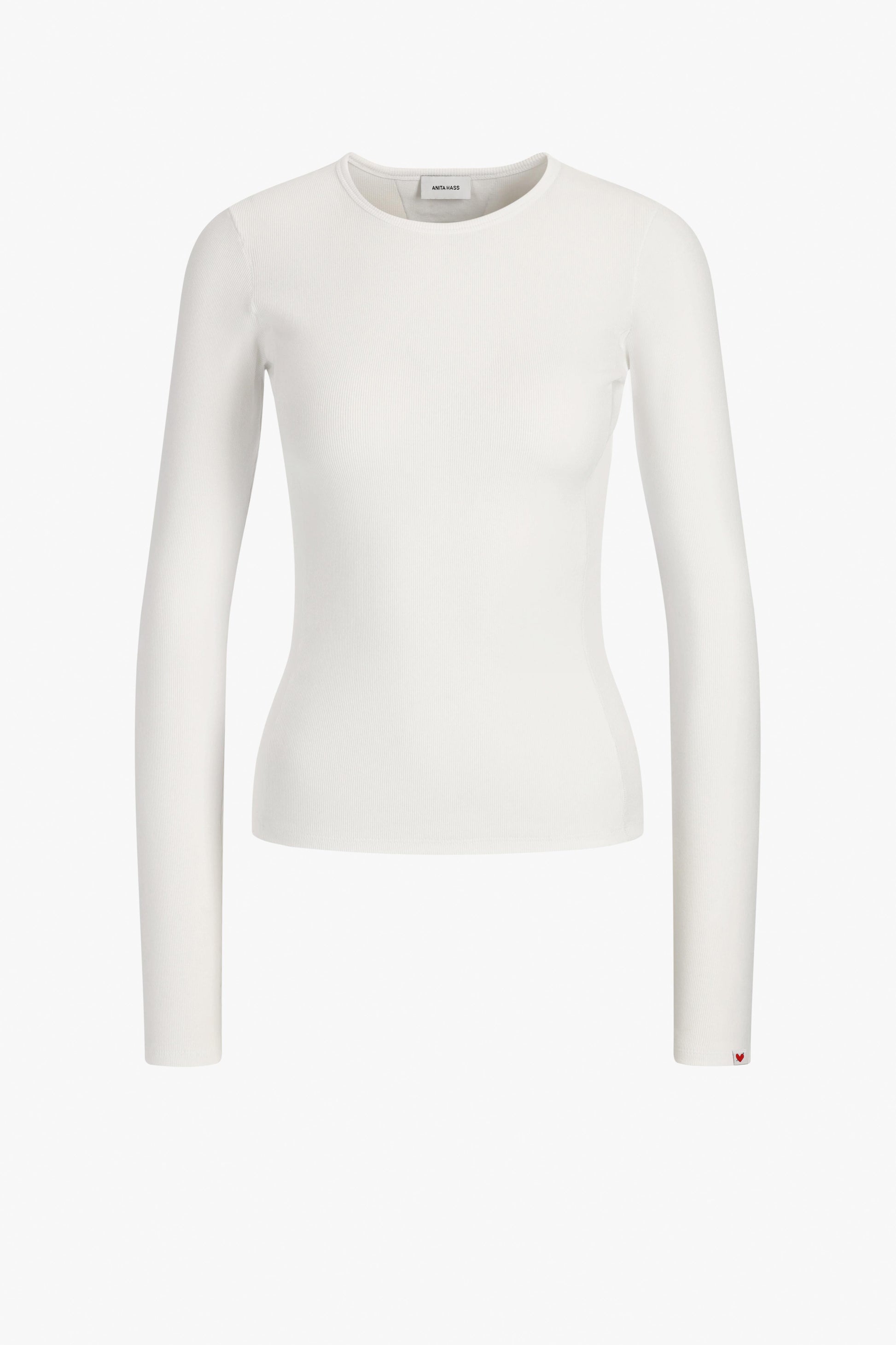 "Splash" Long-Sleeve Shirt in White by Anita Hass - Anita Hass