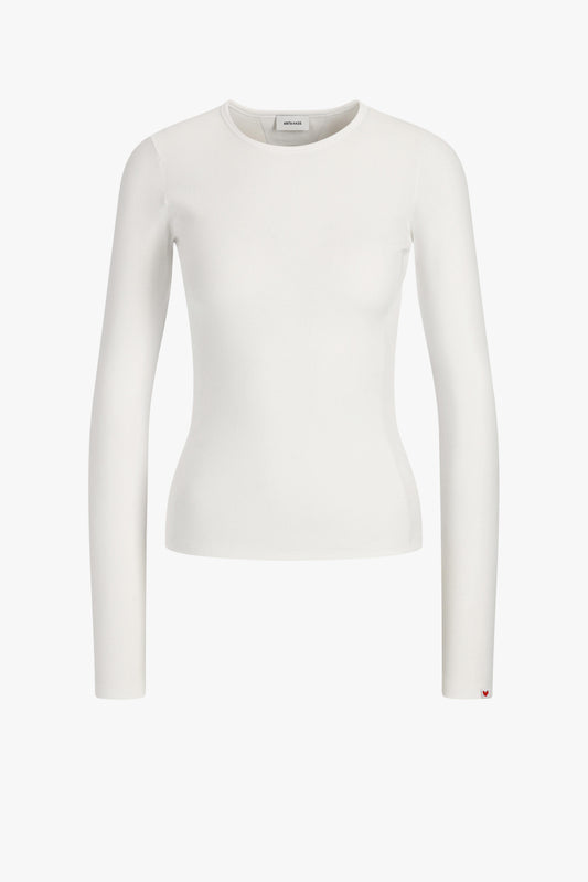 "Splash" Long-Sleeve Shirt in White by Anita Hass - Anita Hass
