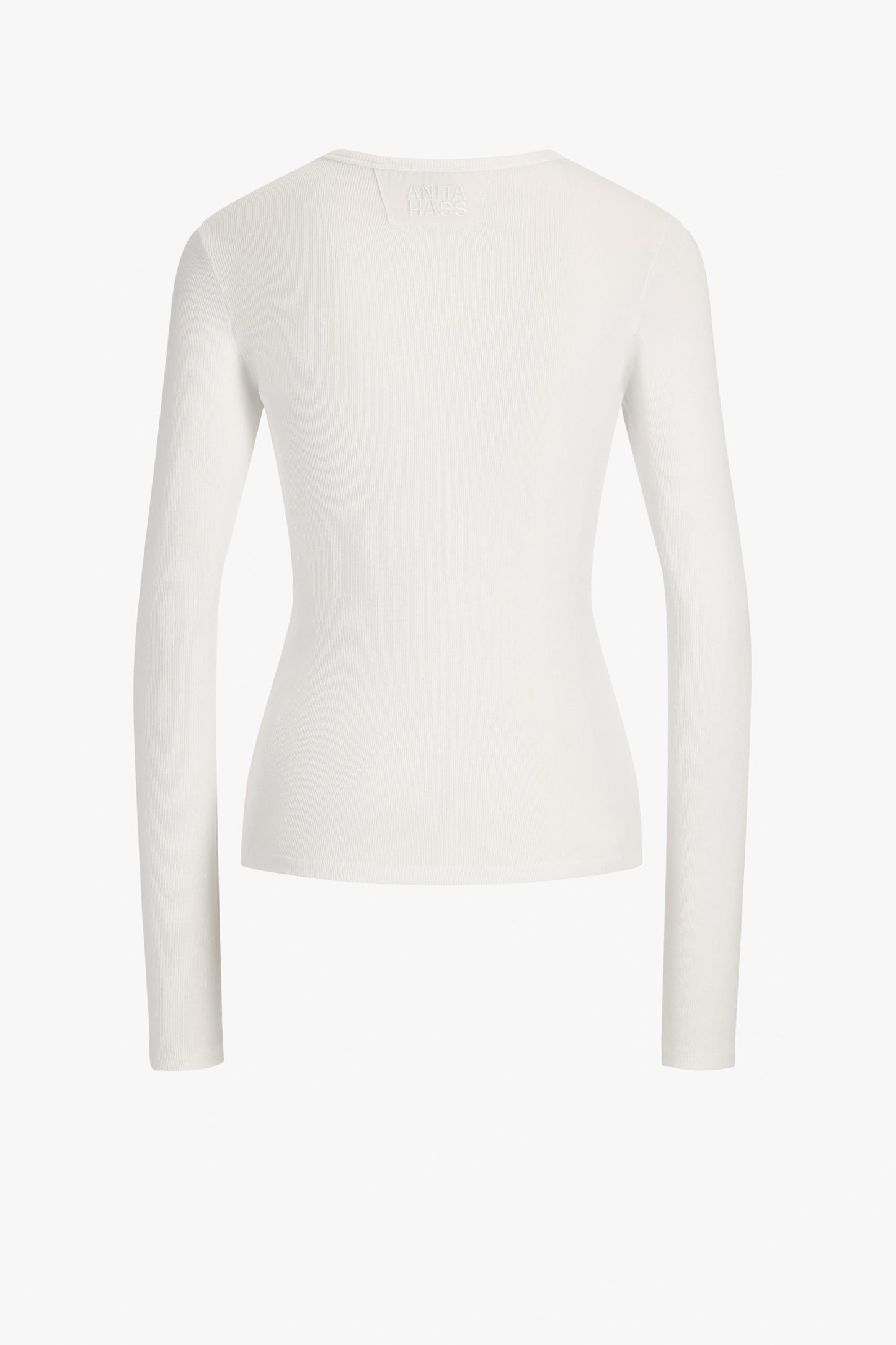 "Splash" Long-Sleeve Shirt in White by Anita Hass - Anita Hass