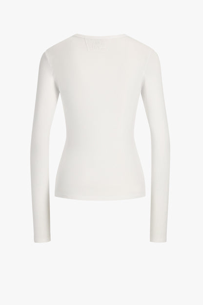"Splash" Long-Sleeve Shirt in White by Anita Hass - Anita Hass