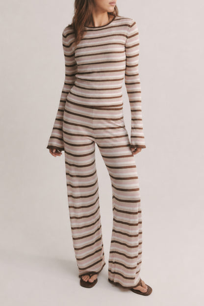Longsleeve Sunset Glow in Striped Lurex Anita Hass
