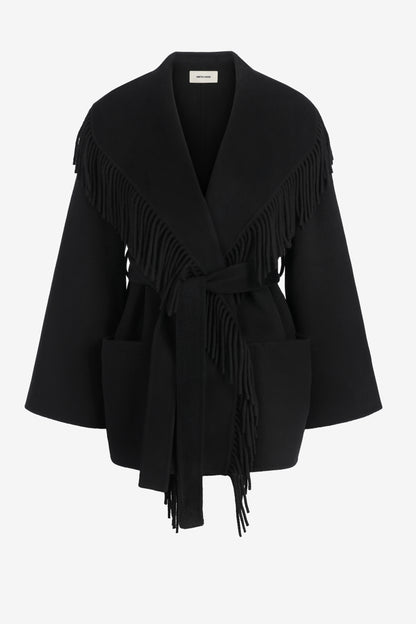 Fransenjacke Loretta in Schwarz Anita Hass
