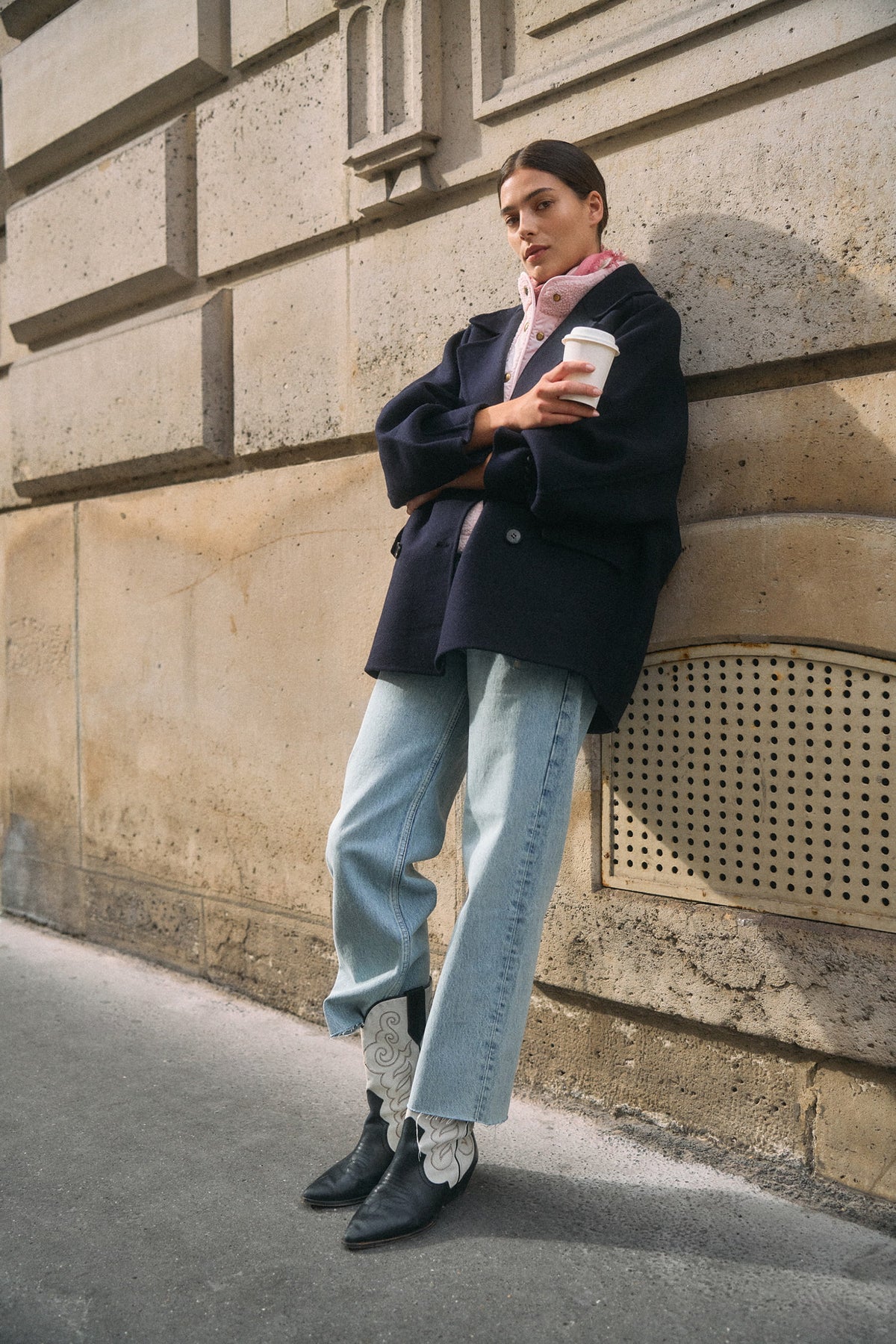 Mantel Stevie in Navy Anita Hass