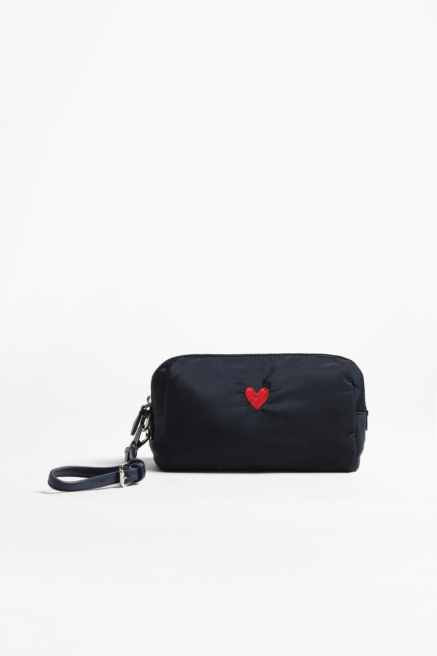 "Heart" Pouch in Navy Nylon by Anita Hass - Anita Hass