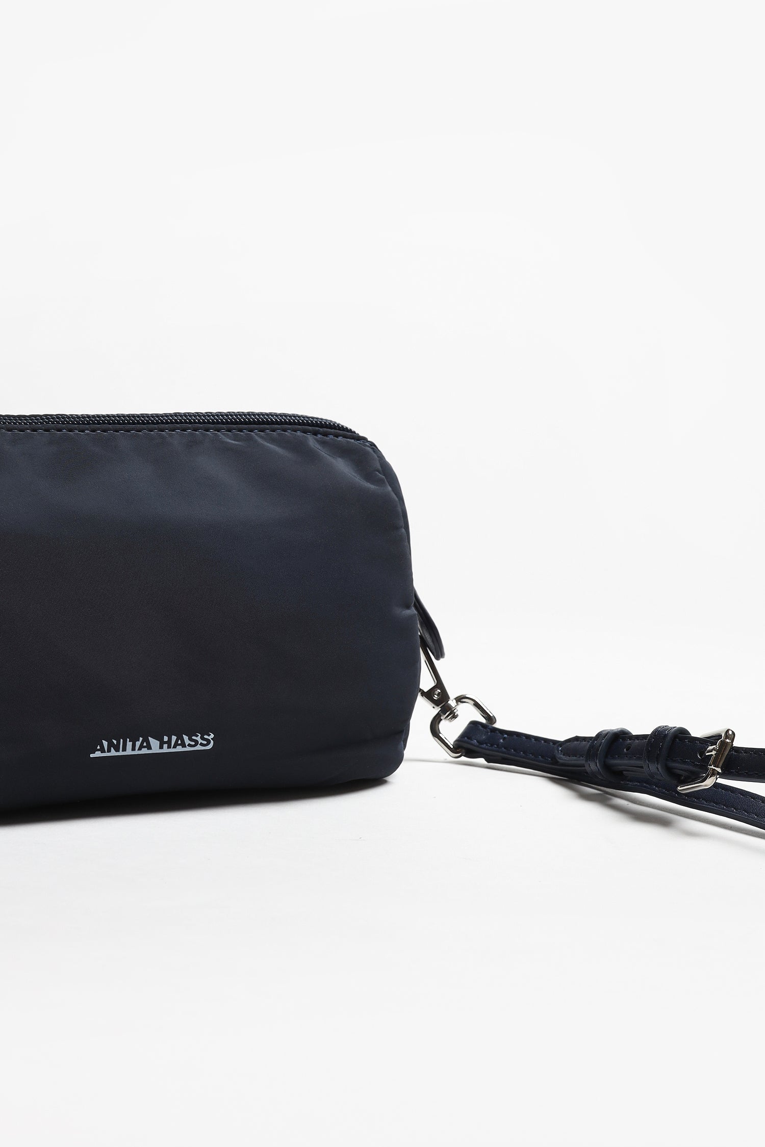 "Heart" Pouch in Navy Nylon by Anita Hass - Anita Hass