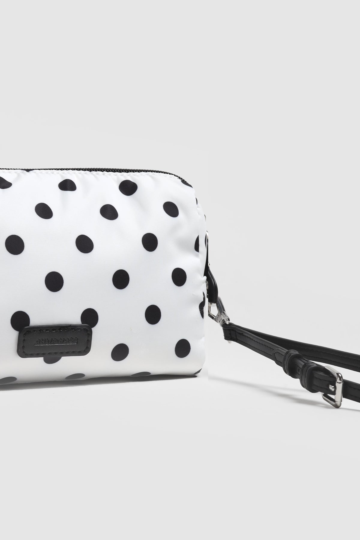 "Heart" Large Pouch in Polka-Dot Nylon by Anita Hass - Anita Hass
